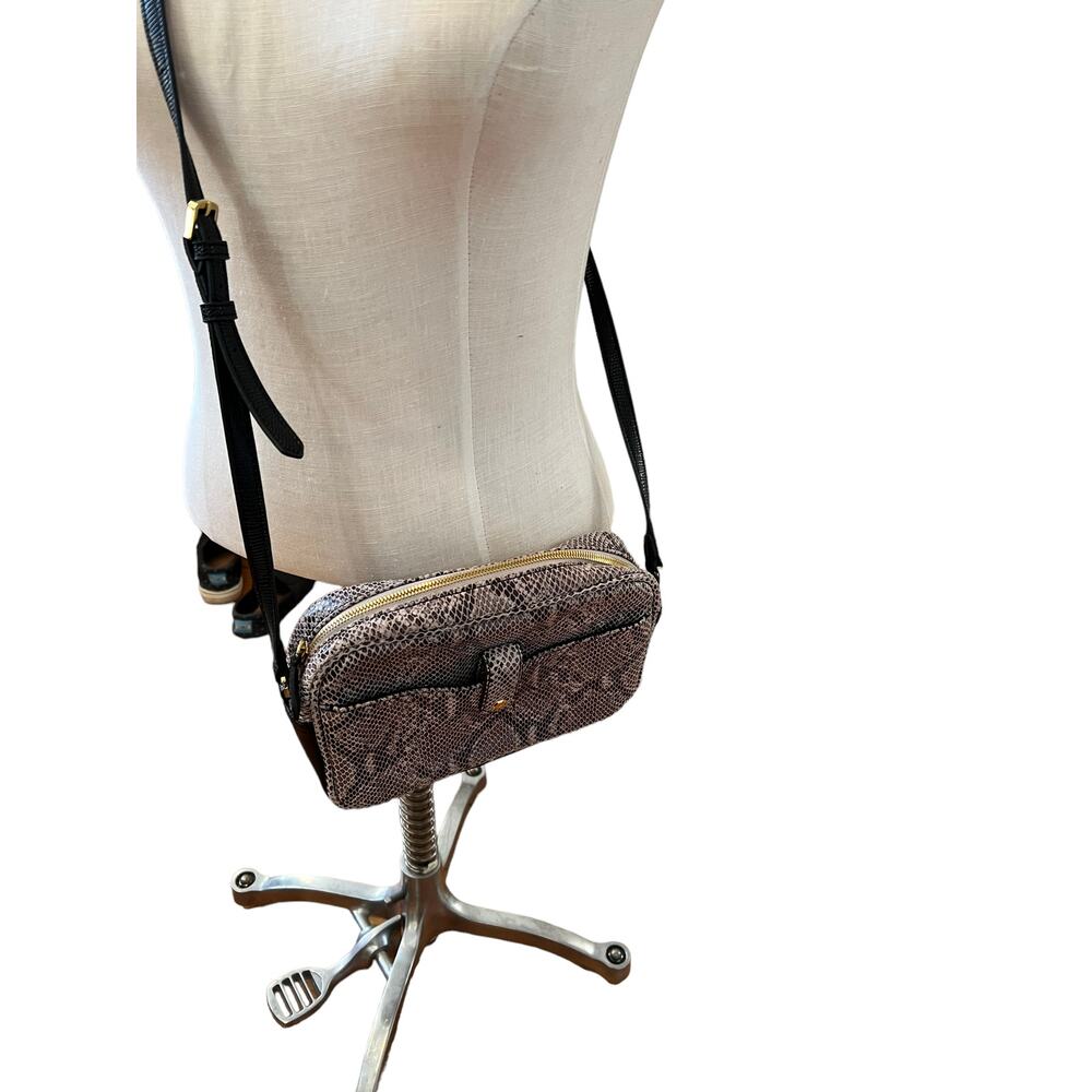 Gili Leather Crossbody Camera Bag Python Animal P… - image 4